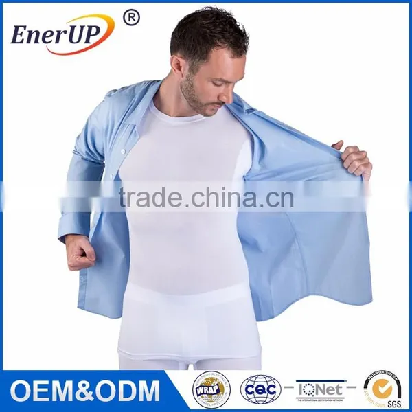 Mens Undershirts With Underarm Sweatproof Protection photo-5
