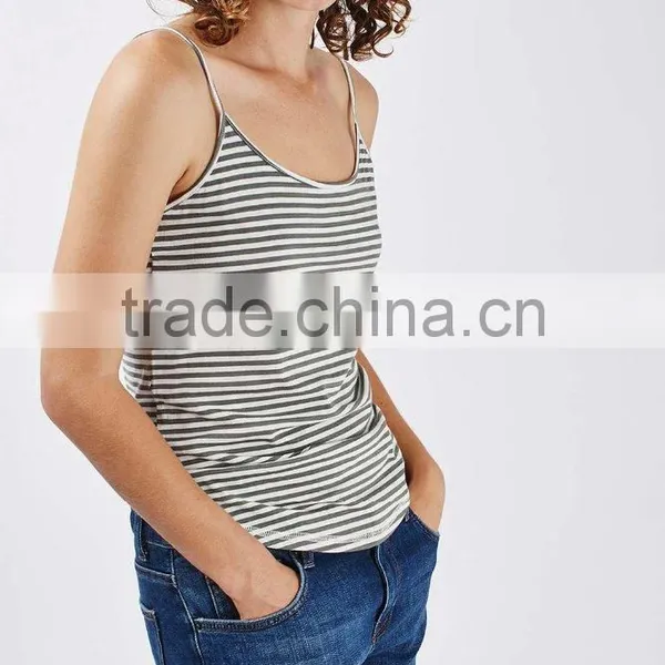 JXY Basic Stripped Basic Vest for Women photo-2
