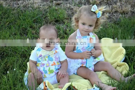 Easter Bunny Ruffle Romper Baby Girls Lace Boho Clothing Infant Toddlers Rabbit Romper photo-3