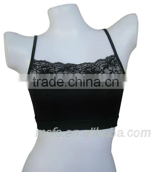 Seamless Lace Bra Ladies Underwear Straps Sexy Women's Underwear Girls Sexy Tube Bra photo-3