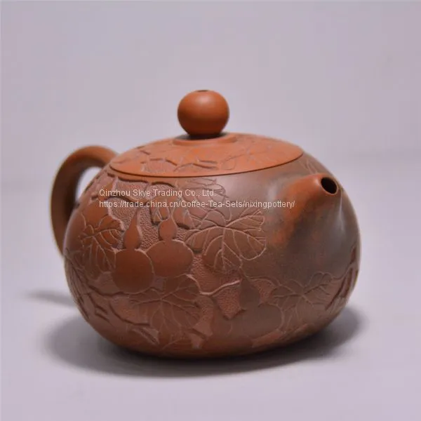 100ML Half Gourd Tea Pot Qinzhou Nixing Tea Kettle photo-2