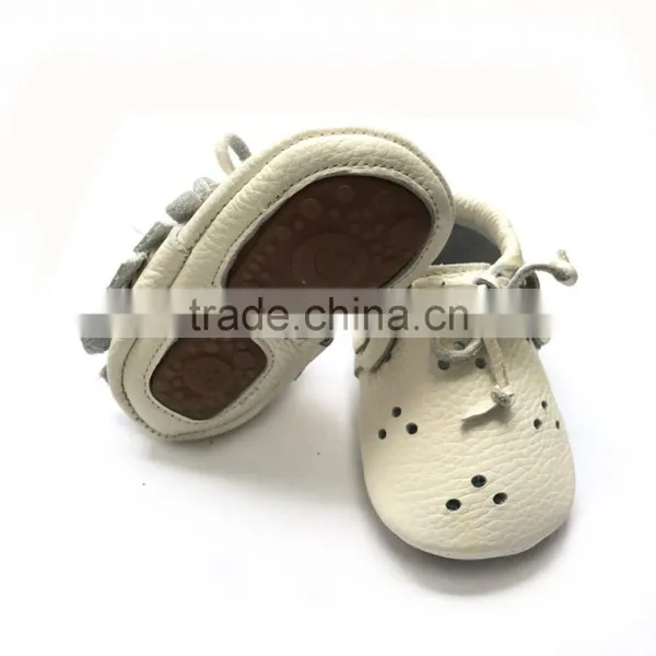 Wholesale Baby Summer Shoes Moccasins Genuine Leather Baby Shoes Baby Moccasins Rubber Shoe Sole photo-2