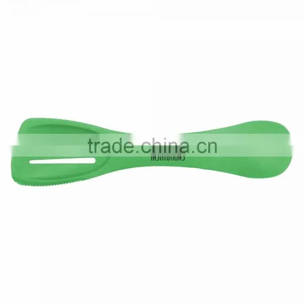 USA Made 4-in-1 Kitchen Spatula - Features a Spoon, Slotted Spoon, Turner and Serrated Edge and Comes With Your Logo. photo-3