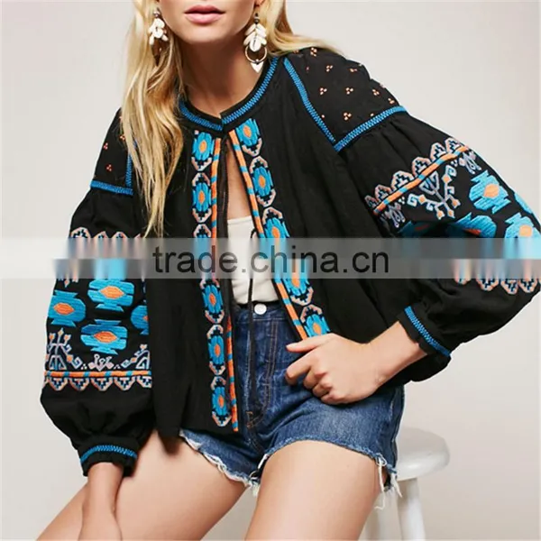 2017 OEM Ladies Embroidered Vintage Swingy Home Coat photo-4