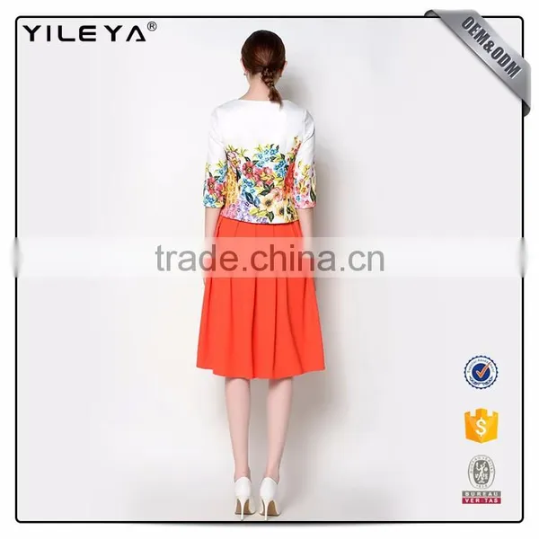 ODM & OEM Services Lovely Knee Length Cheap Pleated Skirts photo-5