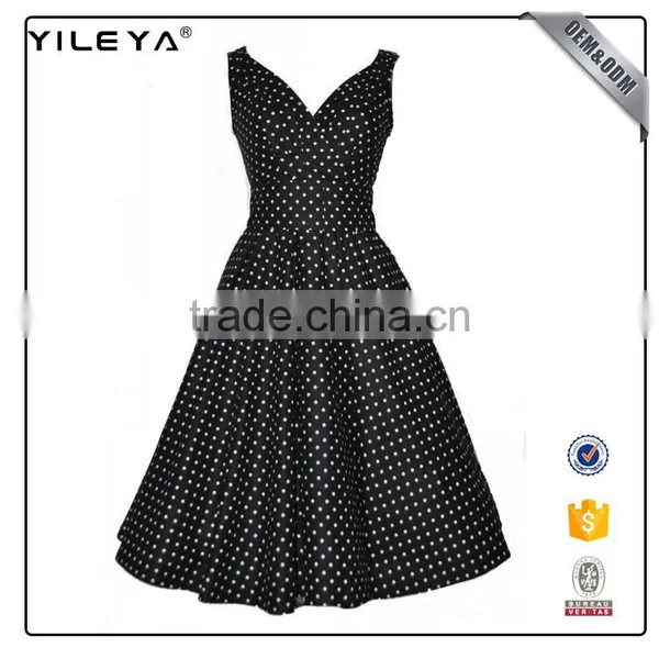 Factory Direct Offer Rockabilly Dress Polka Dots,polka Dot Dress,dot Printed Dresses photo-2