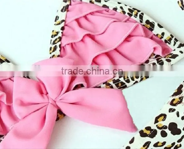 Vest Style Leopard Split Swimsuit Children's Swimwear photo-3