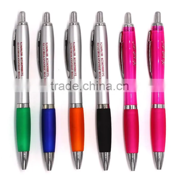 Cheap Plastic Promotional Logo Slogan Print Office Ball Pen photo-2