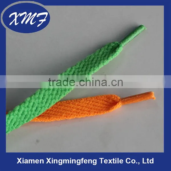 Eco-friendly Custom Flat Colored Cotton Shoelaces With Plastic Tips photo-3