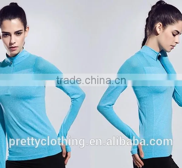 Women's Sweatshirts Half-Zip Quarter Long-Sleeve Yoga Running Pullover Jacket photo-4
