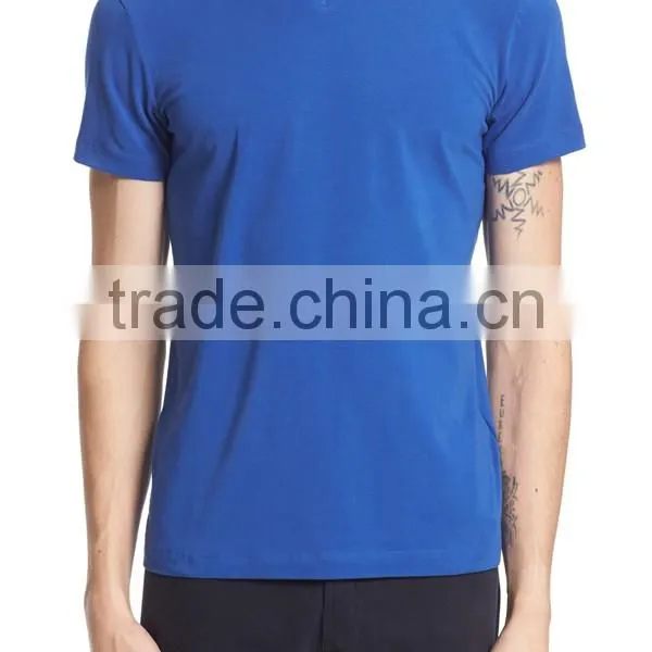 100% Cotton V Neck Dry Fit Custom T Shirts Mens Sport Jersey