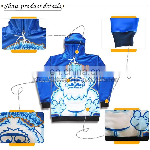 High Quality Factory Price Customized 100% Polyester Fleece Sublimation Hoodies photo-5