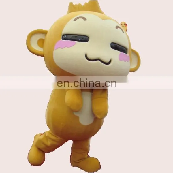 Cute and Lovely Cartoon Adult Monkey Mascot Costume for Happy New Year