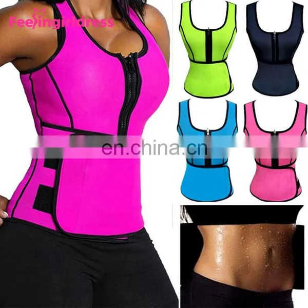 Wholesale Weight Loss Body Shaper Slimming Waist Trainer Neoprene Sweat Vest photo-6
