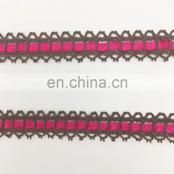 OLCT1427 4.9cm Fashion Fine Multi Color African Cotton Crochet Lace Trim for Ladies photo-5
