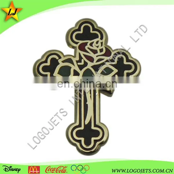 Custom Gold Finish Custom Metal Hard Enamel Badge Lapel Pin photo-4