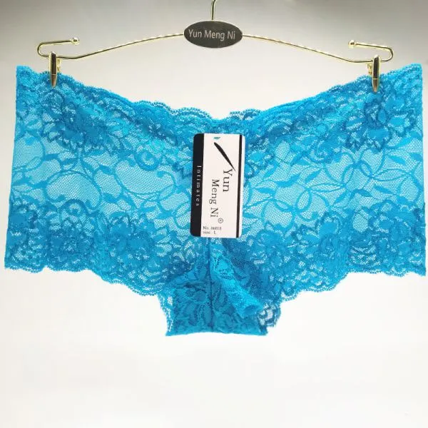 Yun Meng Ni Sexy Underwear Sexy Transparent Lace Women Boyshorts Push Up Women Panties photo-2