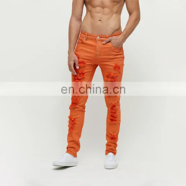 DiZNEW Wholesale Tie Dye Jeans Men Straight Loose Jeans Bleached Denim Jeans for Men photo-5