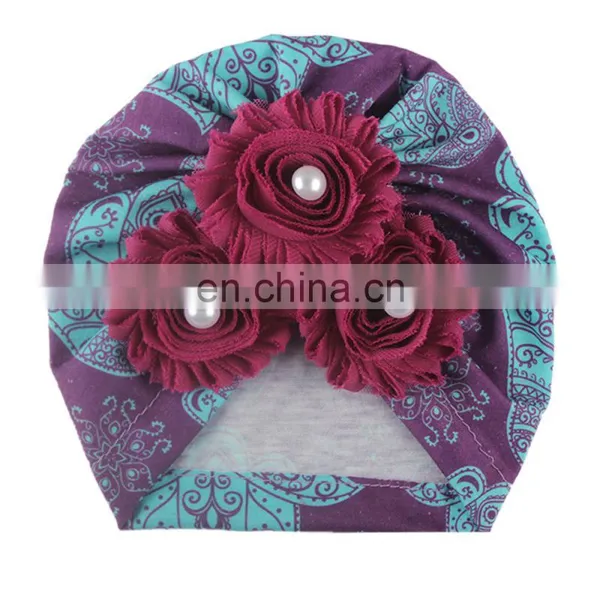Baby Girl Hat Flower Turban Hat Kids Beanie Baby Hat for Girls Hats Baby Cap Infant Accessories photo-4