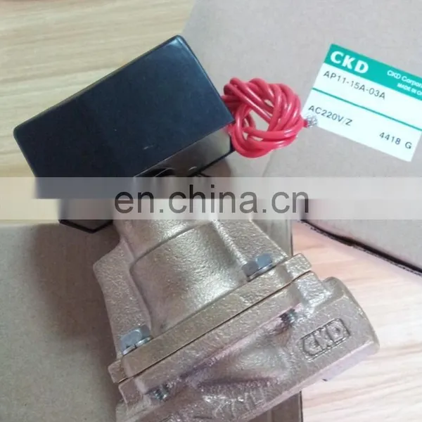 Hot Sales CKD 2 Way Brass Water Solenoid Valve Price From Manufacturer AP11-15A-03A-AC220VZ photo-2
