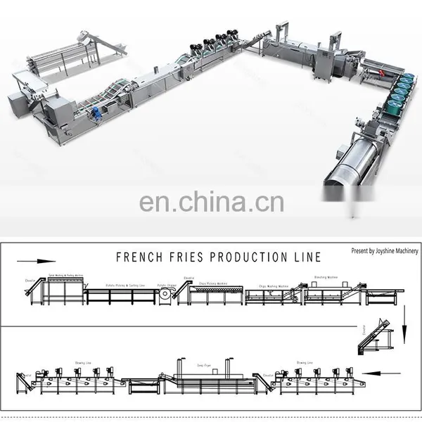 Exported to Algeria With Oil Recycling Device Snack Automatic Frozen French Fries Line photo-4