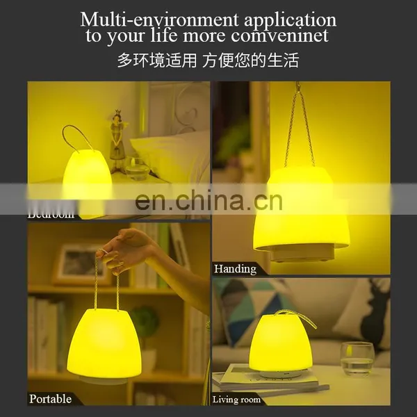 High Quality Lanyard Lantern Hand Lamp Mini Table Lamp Yellow Children Sleeping Modern Led Table Lamp for Camp photo-6