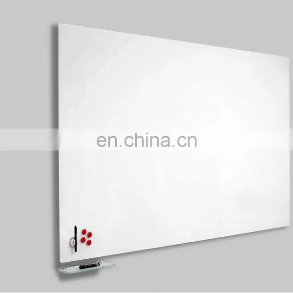 Frameless Glass Whiteboard in Various Sizes and Colours With Whiteboard Magnetic Eraser photo-5