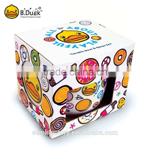 Custom Design Ceramic Cookware Bowl & Spoon Set for Promotional Gifts photo-3