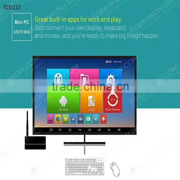 Best Price GTQ Smart TV Box Android 4.4 ,2 Black Color,2.4G & 5G Wifi photo-5