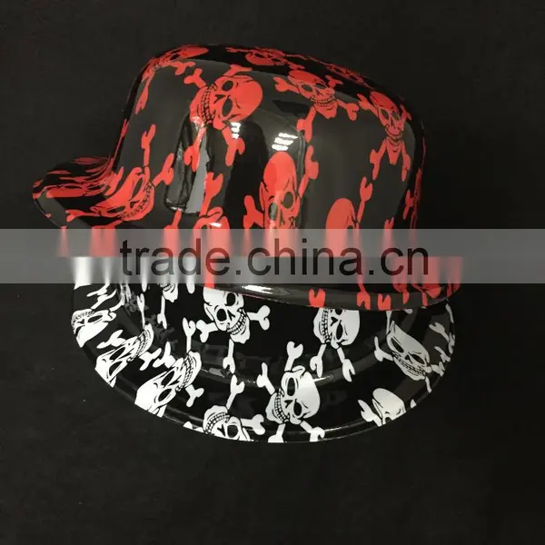 Red White Black Halloween Party Hats Plasctic Party Hats for Adult Party Rave