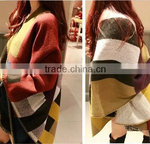 Ladies Fashion Colorful Warm Knitted Cardigan Sweater photo-6