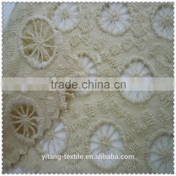 Circle Pattern Embroiderering Fabric photo-2
