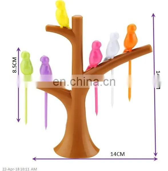 Decorative Bird Shape Plastic Fruit Pick Holder Rack photo-4