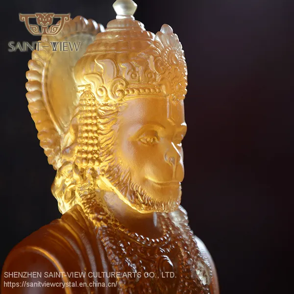 Factory Custom Production Lost-Wax Casting Crystal India God Religious Statue photo-5