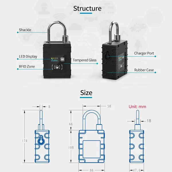 G300N Intelligent Truck Container Eseal GPS Tracker Lock photo-2