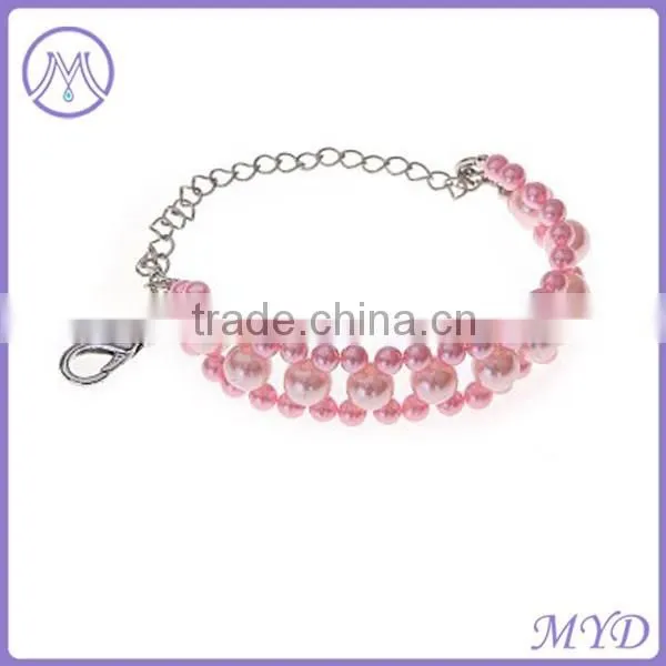 Fashion Animal Pet Jewelry Pet Cat Dog Blue Pearl Crystal Dog Necklace photo-6
