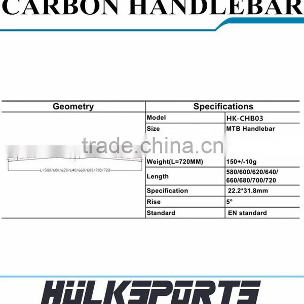 NEW Design Carbon Handlebar Glossy Matte Surface 3K UD Carbon Bicycle MTB Bicycle Handlebar photo-5