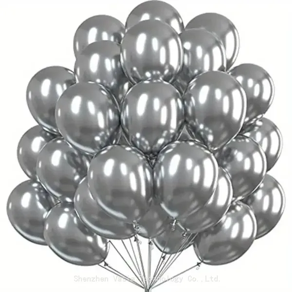 Wholesale Metallic Latex Balloons - 50-500 Pcs Bulk Pack, Chrome Shiny Balloons for Party Distributors photo-3