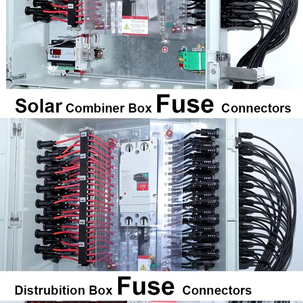 Fireproof Flame Retardant NSPV Solar Combiner Box Inverter Panel Type Fuse Connectors Series photo-4