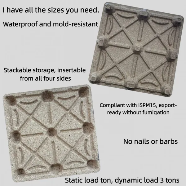 Standard / Non-Standard Molded Wood Pallets Static Load: 3 Tons Exempt From Export Quarantine photo-3