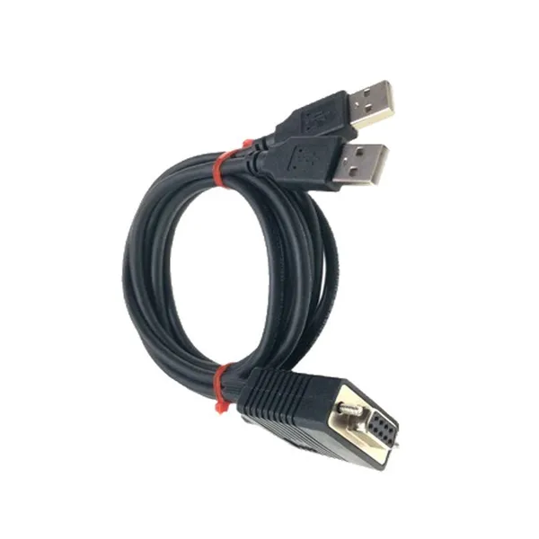 1-to-2 DB9 to USB Serial Adapter Cable for RS232 Communication photo-5