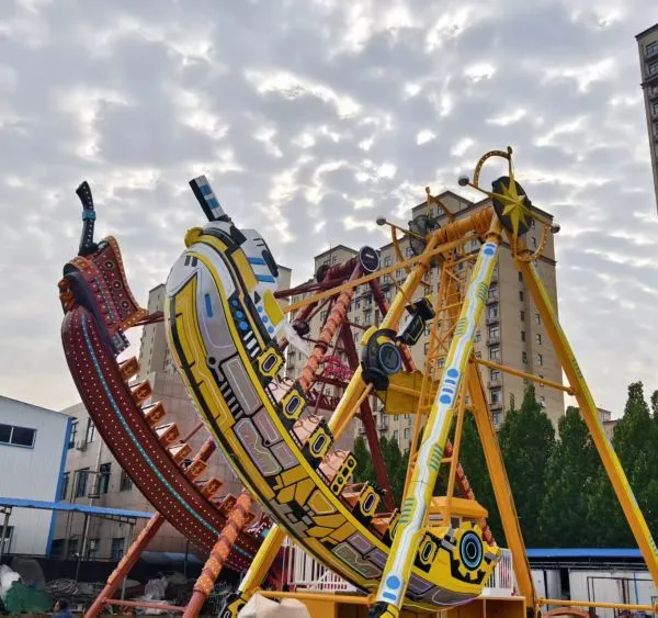 Theme Park Fiberglass 24 Seats Viking Ship Amusement Park Attractions Pirate Ship for Sale photo-3