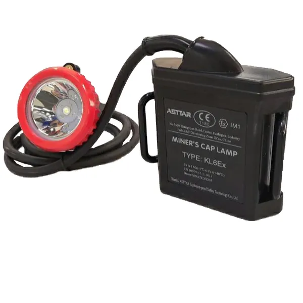 Intrinsically Safe ATEX Corded Mining Helmet Cap Lamp Kl6ex Miner Headlight