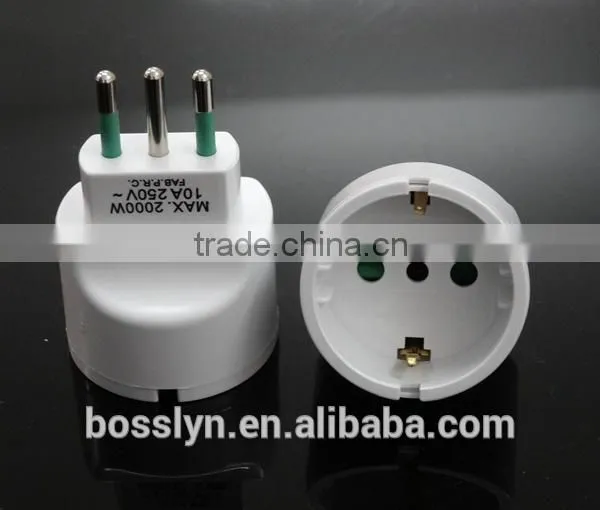 Germany European to Italy Chile Power Plug Adapter Travel Converter Vacation photo-5