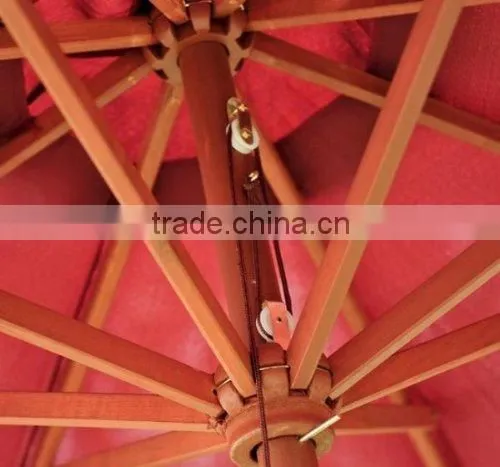 9 Foot Light Wood Poly Market Umbrella photo-5
