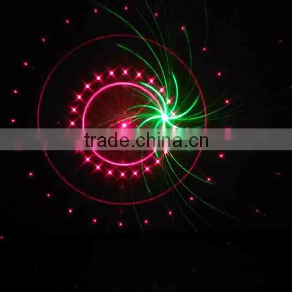 Red and Green Fireworks Holiday Celebration Party Grating Laser dj Light photo-2