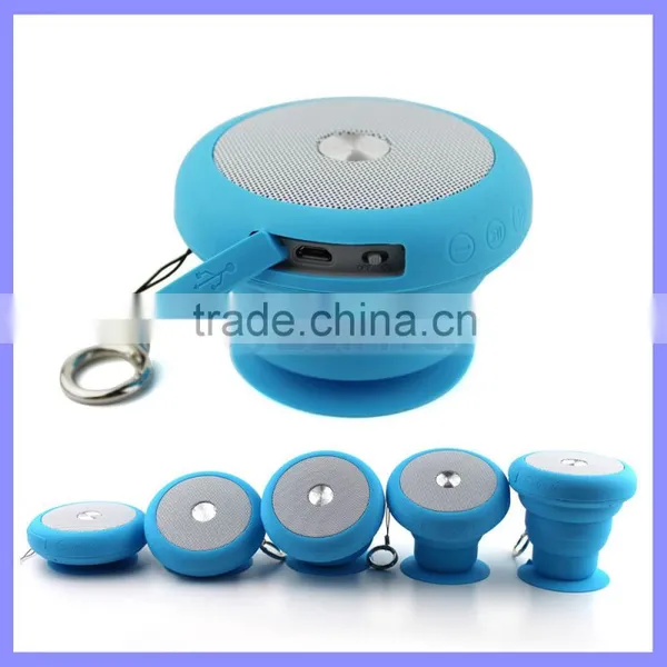 Outdoor Mini Shockprrof Waterproof Speakers Flexable Bluetooth Bathe Mushroom Cloud Speaker With Kaychain photo-2