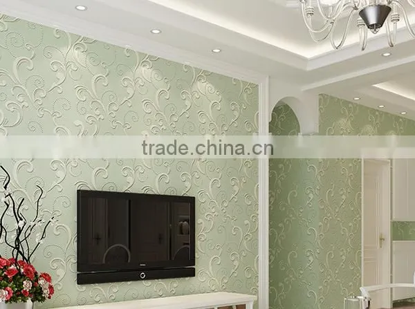 2015 European Style Embossed 3D Wallpaper photo-4
