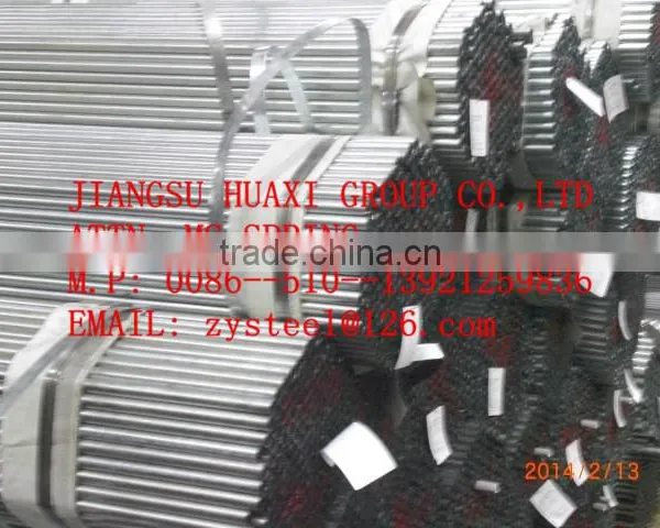 Pre Galvanized Steel Pipes Tubes/pre Galvanized Welded Pipe