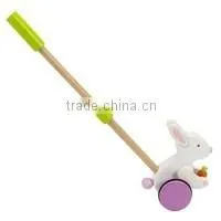 Baby Wooden Toy Push Along Animal Wooden Toys for Kids